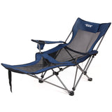 Portable Outdoor folding recliner portable back fishing chair camping leisure stool lunch break beach siesta chair