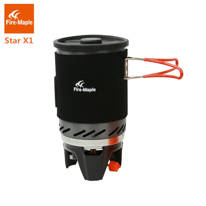 Fire Maple Star X1 Camping Stoves Outdoor Hiking Cooking System With Stove Heat Exchanger Pot Bowl Portable Gas Burners FMS-X1